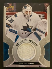 2017-18 Upper Deck UD Game Jersey Martin Jones #GJ-MJ Sharks